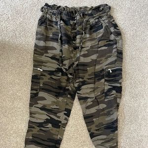 Express High Waisted Paper bag Joggers
